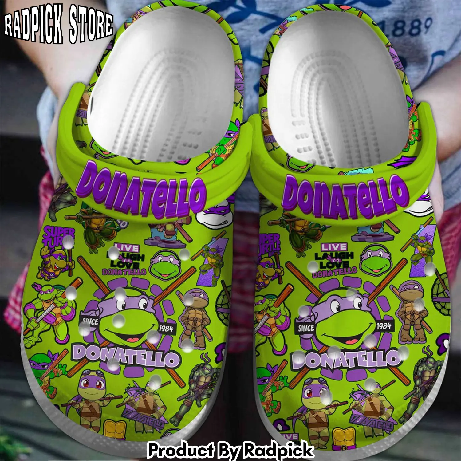 Radpick teenage mutant ninja turtles donatello cartoon clogs shoes for men women rp652840